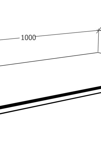 VCM NORDIC Esilo 100 Tischplatte, rechteckig - anthrazitgraues Holzwerkstoff (100x60)