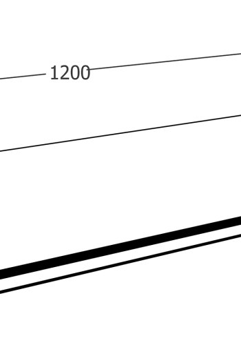 VCM NORDIC Esilo 45 Küchenfront - Anthrazitgraues Holz