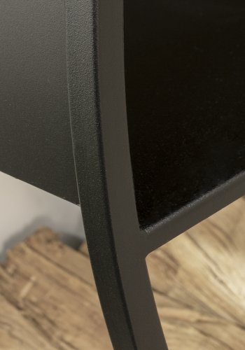 SPINDER DESIGN Timber Tumbler M brndeholder, vghngt, rund - sort stl (100)