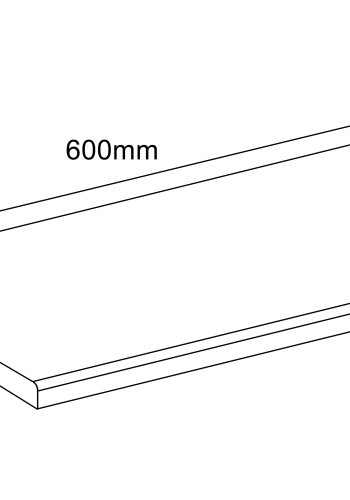 VCM NORDIC Fasola Küchenarbeitsplatte, rechteckig - Holz weiß (40x60)