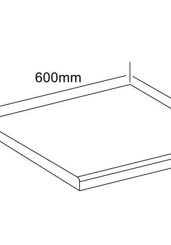 VCM NORDIC Fasola Küchenarbeitsplatte, quadratisch - Naturholz (60x60)