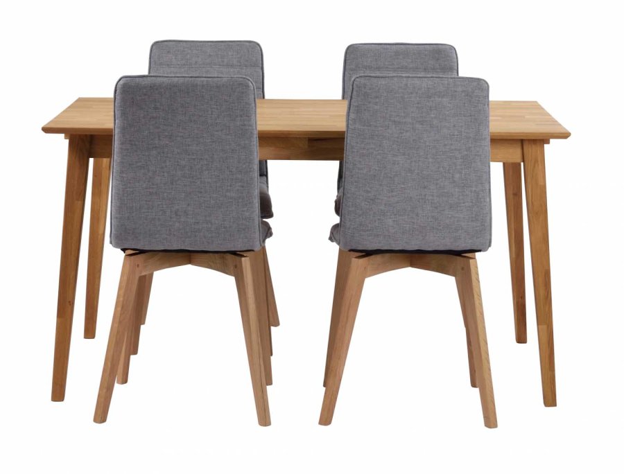 ROWICO Filippa spisebord - olieret eg m. udtrk (140x90)