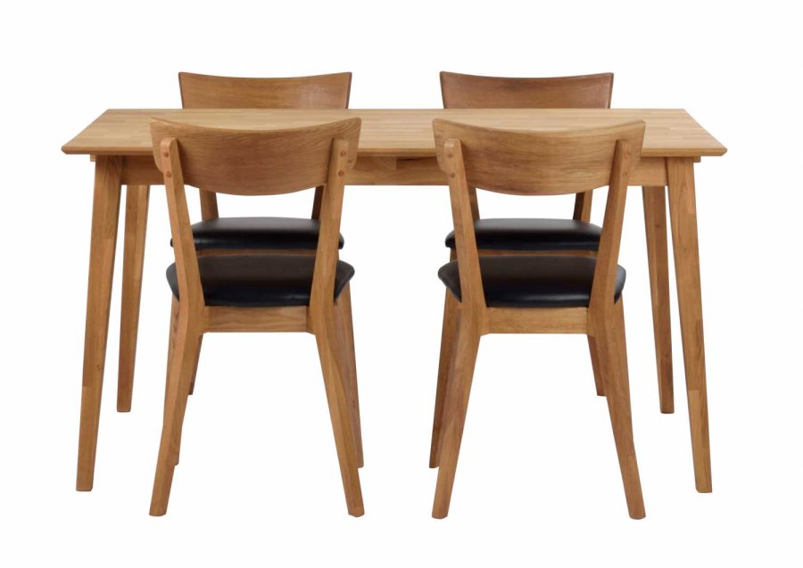 ROWICO Filippa spisebord - olieret eg m. udtrk (140x90)