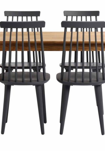 ROWICO Filippa Matbord - Oljad Ek med Klaff (80 x 120 + 45 cm)