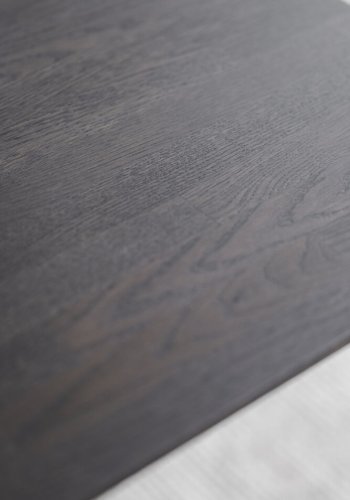 ROWICO Filippa klapbord, kvadratisk - mrkebrun eg (80(+45)x80)