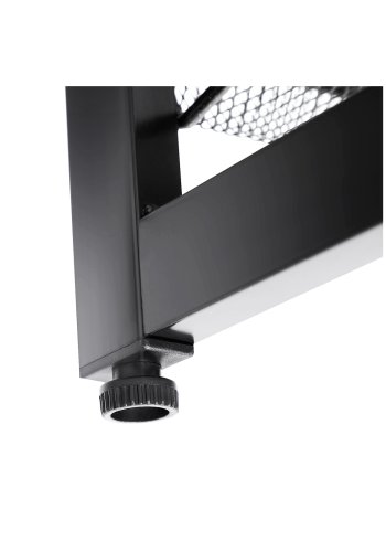 SONGMICS 5-lags skohylde i metalnet med flade, vinklede hylder, stor stabelbar og justerbar st�vleopbevaring i gangenskab LMR005B, sort