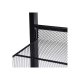SONGMICS 5-lags skohylde i metalnet med flade, vinklede hylder, stor stabelbar og justerbar st�vleopbevaring i gangenskab LMR005B, sort