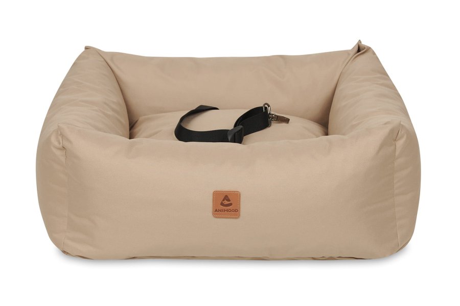 ANIMOOD Julian Haustier-Autositz, rechteckig - braun (56x51)