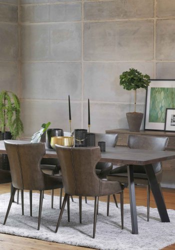 ROWICO Fred Sideboard - Eiche dunkelbraun, mit 2 Schubladen und 3 Türen 