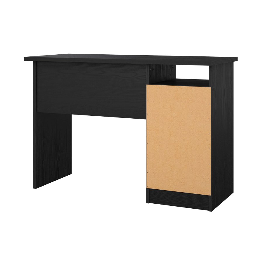 TVILUM Function Plus Schreibtisch, mit 1 Fach und 4 Schubladen – MDF aus schwarzer Esche (110 x 48,5)