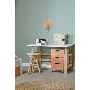 Manis-H Drehstuhl mit Buchenholzgestell � Sitzfl�che: � 30 cm, H�he: verstellbar von 50�70 cm