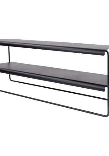 SPINDER DESIGN Gabi skostativ, m. 2 hyller - svart stl (B:103)