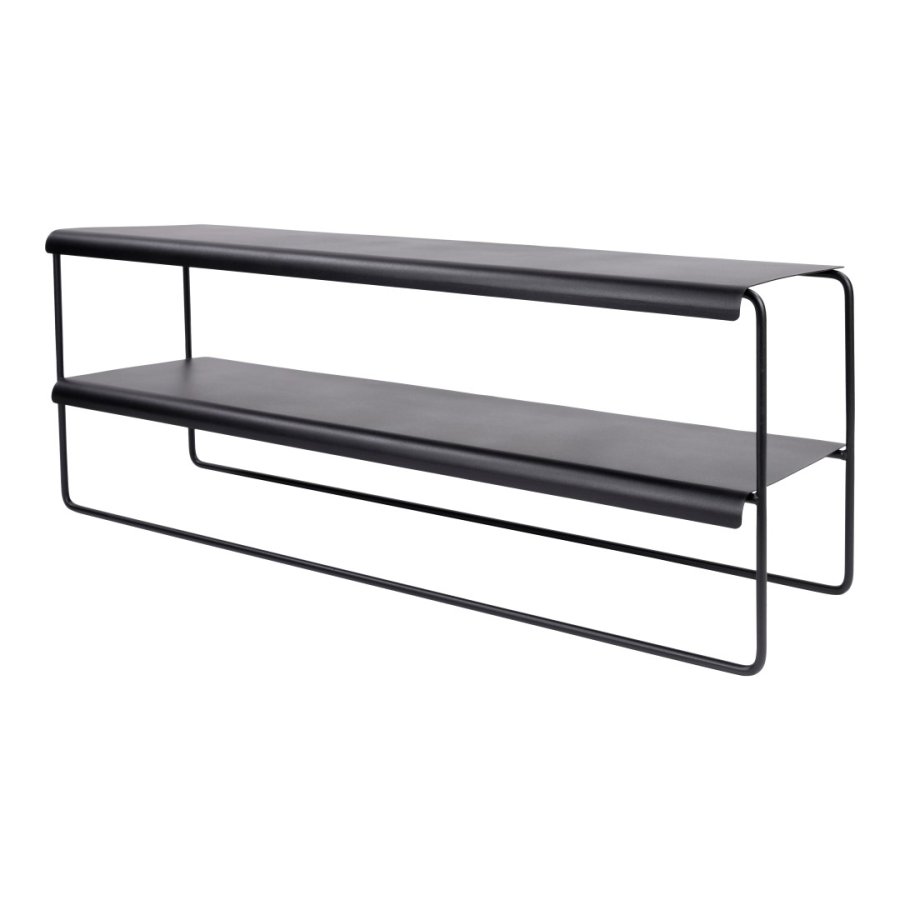 SPINDER DESIGN Gabi skostativ, m. 2 hyller - svart stl (B:103)