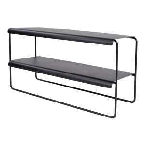 SPINDER DESIGN Gabi skoreol, m. 2 hylder - sort stl (B:73)