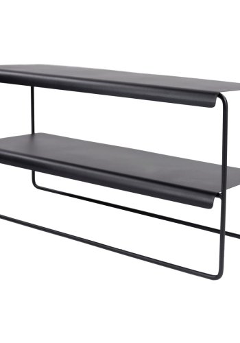 SPINDER DESIGN Gabi skostativ, m. 2 hyller - svart stl (B:73)