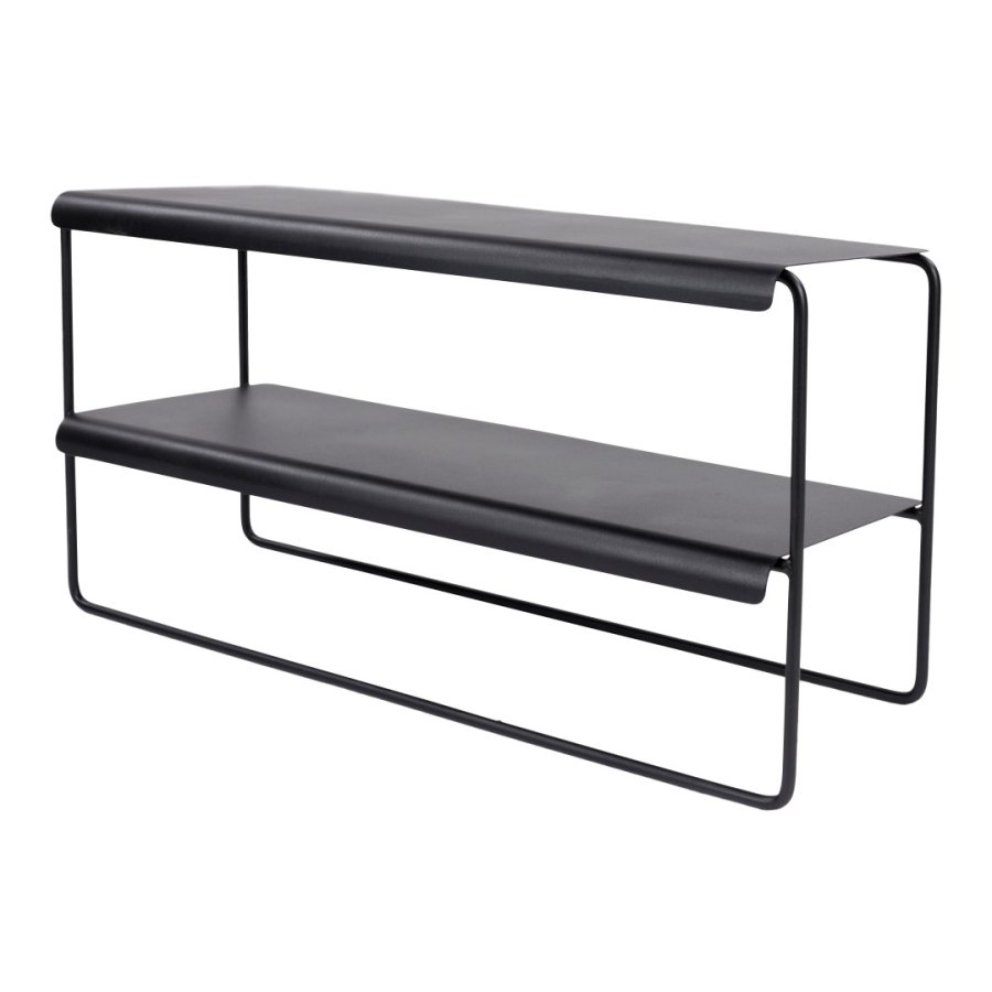SPINDER DESIGN Gabi skostativ, m. 2 hyller - svart stl (B:73)