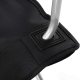 SONGMICS campingstol, med armlener, koppholder, sammenleggbar - svart stoff og st�l (sett med 2)