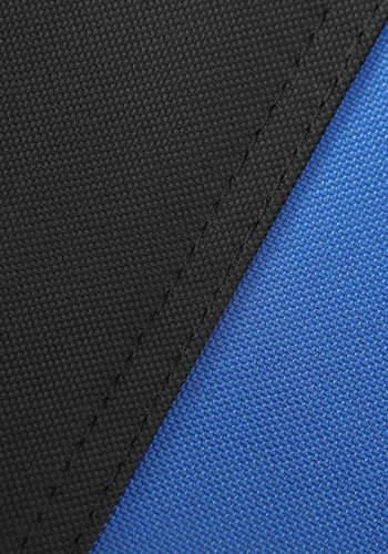 SONGMICS GCB06BU campingstol, m. arml�n, kopholder, foldbar - bl� stof og gr� st�l