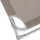 SONGMICS liggestol, solseng, hvilestol, med nakkest�tte, justerbar rygl�n, solsk�rm, let, foldbar, 53 x 193 x 29,5 cm, lasteevne 150 kg, til haven, taupe GCB192K01