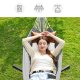 SONGMICS H�ngek�je med Stativ, 210 x 150 cm H�ngek�je, 5 Justerbare H�jder, B�rbar H�ngek�je med Metalramme, Belastningskapacitet 240 kg, Terrasse, Have, Veranda, Sort Stativ og Gr� H�ngek�je GHS001G01