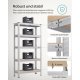 SONGMICS 5-etagers reol, st�lreol til opbevaring, boltl�s montering, til garage, skur, lasteevne 650 kg, 30 x 75 x 150 cm, s�lv GLR030E01