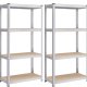 S�t med 2 st�lhylder og MDF-plader med mulighed for opdeling, h�jdejustering hver 3 cm, forst�rkninger og beskyttende benbetr�k