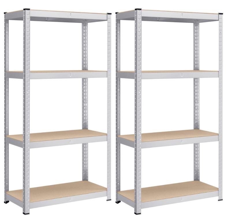 S�t med 2 st�lhylder og MDF-plader med mulighed for opdeling, h�jdejustering hver 3 cm, forst�rkninger og beskyttende benbetr�k