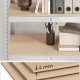S�t med 2 st�lhylder og MDF-plader med mulighed for opdeling, h�jdejustering hver 3 cm, forst�rkninger og beskyttende benbetr�k