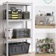 S�t med 2 st�lhylder og MDF-plader med mulighed for opdeling, h�jdejustering hver 3 cm, forst�rkninger og beskyttende benbetr�k