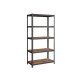 SONGMICS reol, 50 x 100 x 200 cm, 875 kg lasteevne (175 kg pr. hylde), industriel, justerbare opbevaringshylder, til stue, k�kken, garage, rustik brun og sort GLR050B11