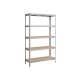 SONGMICS 5-etagers reol, st�lreol til opbevaring, v�rkt�jsfri montering, til garage, skur, lasteevne 875 kg, 60 x 120 x 200 cm, s�lv GLR060E01