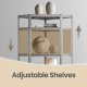 SONGMICS GLR080E01 Hj�rnereol 5 niveauer, kraftig hylde, metal, opbevaringshylde til garage, opbevaringsrum, k�lderhylde, s�t med 1 (180 x 70 x 40 x 43 cm, maksimal belastning 875 kg, s�lv/naturbeige)