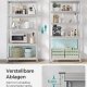 SONGMICS 5-etagers reol, st�lreol til opbevaring, v�rkt�jsfri montering, til garage, skur, lasteevne 875 kg, 40 x 90 x 180 cm, s�lv GLR40SV