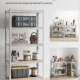 SONGMICS 5-etagers reol, st�lreol til opbevaring, v�rkt�jsfri montering, til garage, skur, lasteevne 875 kg, 40 x 90 x 180 cm, s�lv GLR40SV