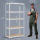 SONGMICS Robuste Opbevaringsreoler, S�t med 2, Garagereol, 40 x 90 x 180 cm, Underst�tter op til 875 kg, Nem Montering, Opbevaringsreol, Justerbare Hylder, S�lv GLR455E01