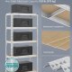 SONGMICS Robuste Opbevaringsreoler, S�t med 2, Garagereol, 40 x 90 x 180 cm, Underst�tter op til 875 kg, Nem Montering, Opbevaringsreol, Justerbare Hylder, S�lv GLR455E01