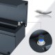 SONGMICS GMB051G02 v�gmonteret postkasse, l�sbar - antracitgr� st�l GMB051G02