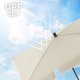 SONGMICS GPU025M01 parasoll, rektangul�r, med UPF 50+ beskyttelse, vippbar solskjerm, b�reveske, uten fot - beige PA og st�l (2x1,25m)