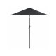 SONGMICS GPU202G01 parasoll, med UPF 50+, solseil, 30&deg; tilt, h�ndsveiv, uten fot - gr� polyester og st�l