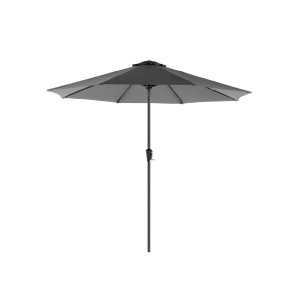 SONGMICS GPU30GYV1 parasoll, med UPF 50+, solseil, 30&deg; tilt, h�ndsveiv, uten fot - gr� polyester og st�l