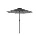 SONGMICS GPU30GYV1 parasoll, med UPF 50+, solseil, 30&deg; tilt, h�ndsveiv, uten fot - gr� polyester og st�l