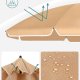 SONGMICS GPU060G01 strandparasoll, med UPF 50+, solbeskyttelse, vippemekanisme, b�reveske, b�rbar, �ttekantet - taupe polyester og jern