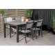 VENTURE DESIGN havebord, m. Levels havebord og 4 Copacabana havestole - gr aintwood og sort alu