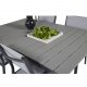 VENTURE DESIGN havebord, m. Levels havebord og 4 Copacabana havestole - gr aintwood og sort alu