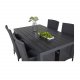 VENTURE DESIGN havest, m. Break bord (150x90) og 4 Malin stole, m. armln - sort aintwood/alu 