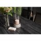 VENTURE DESIGN hagesett - m. Rives bord (200x100) og 6 Parma stoler, med armlener - svart akasie/aluminium 