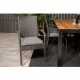 VENTURE DESIGN Gartenset, m. Bois Tisch (200x100) und 6 Anna Stühlen, m. Armlehnen - Akazie/Alu/Rattan