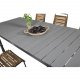 VENTURE DESIGN Gartenset mit Levels-Tisch mit Verlängerung und 6 Bois-Stühlen – Akazienholz/schwarzes Aluminium/graues Aintwood