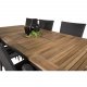 VENTURE DESIGN havest m. Panama bord m. udtrk og 8 Anna stole m. armln - teak/sort rattan/alu