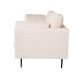 VENTURE DESIGN Boom 3-Sitzer-Sofa - beiger Samt und schwarzer Stahl